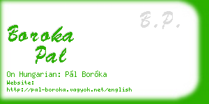 boroka pal business card